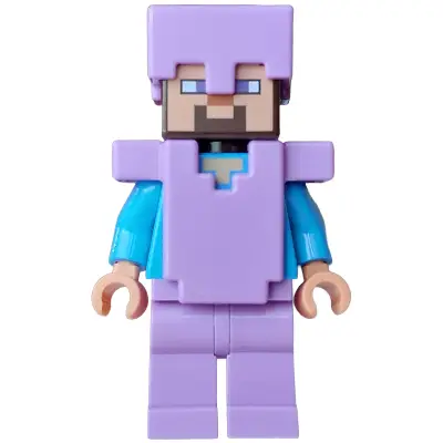 Steve (Nougat) - Medium Lavender Legs, Helmet and Armor