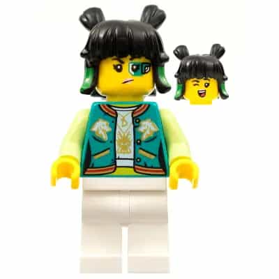 Mei - Dark Turquoise Jacket, Wink / Green Eyepiece