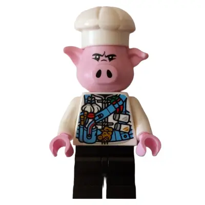 Pigsy - Medium Blue Utility Harness with Pig Head Buckle, Black Medium Legs