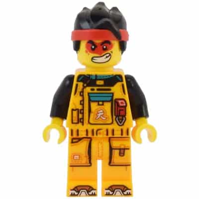 Monkie Kid - Bright Light Orange Racing Suit