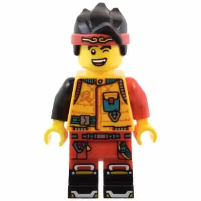 Monkie Kid - Bright Light Orange Diving Suit, Wink