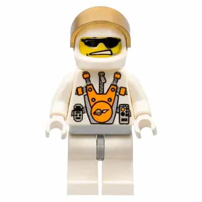 Mars Mission Astronaut with Helmet and Sunglasses, Smirk, and Headset