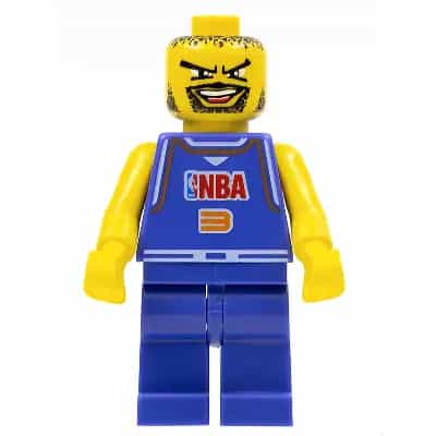 NBA Player, Number 3 with Non-Spring Legs