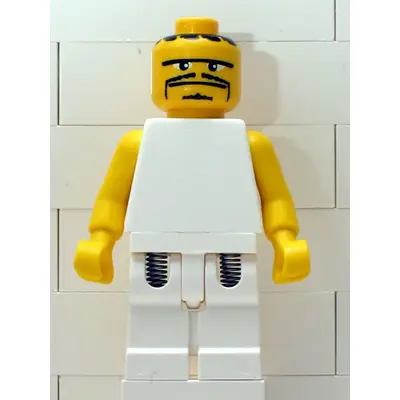 NBA Player White Torso, White Legs #3