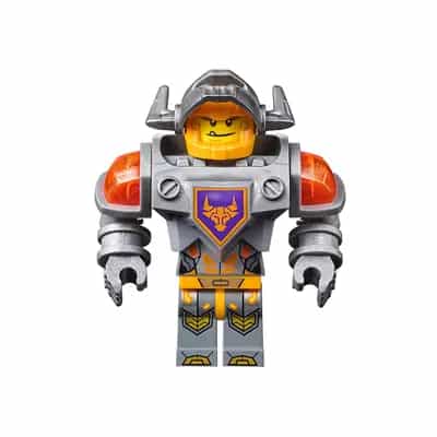Axl - Flat Silver Visor and Torso