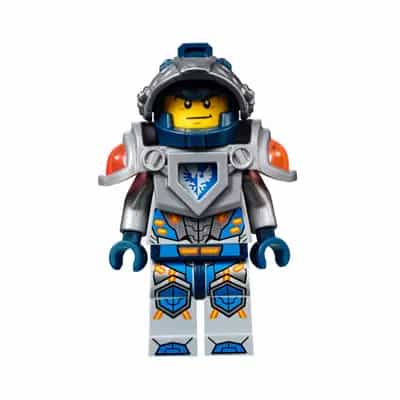 Clay Moorington - Dark Blue Helmet, Flat Silver Visor and Armor