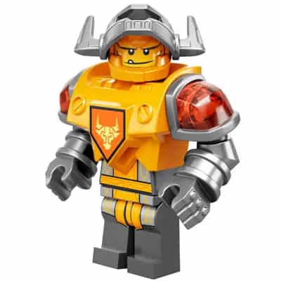 Axl - Flat Silver Visor, Bright Light Orange Torso (Battle Suit Axl)