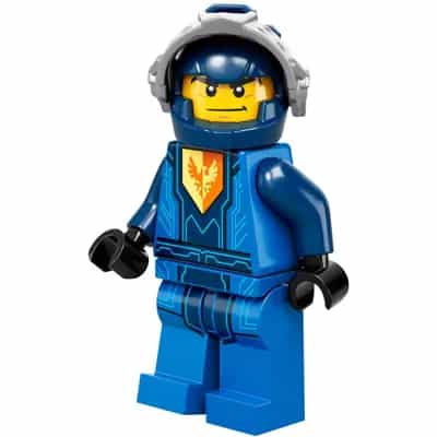 Clay Moorington - Dark Blue Helmet, Flat Silver Visor (Battle Suit Clay)