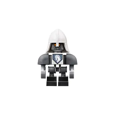 Lance Bot - Dark Bluish Gray Shoulders, White Helmet