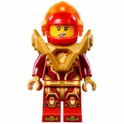 Macy Halbert - Trans-Neon Orange Visor, Pearl Gold Armor