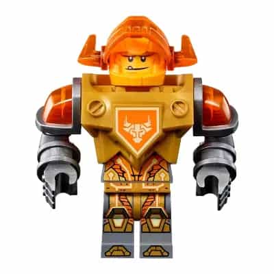 Axl - Trans-Neon Orange Visor, Pearl Gold Torso