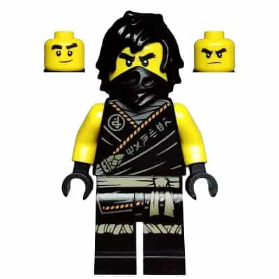 Cole - Legacy, Rebooted, Ninjago Logogram 'MANTER' on Torso