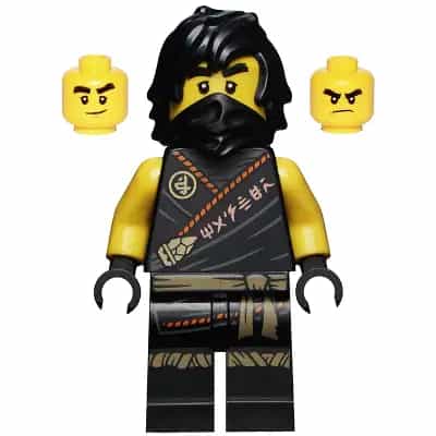 Cole - Legacy, Rebooted, Ninjago Logogram 'MASTER' on Torso