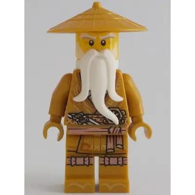 Wu Sensei - Pearl Gold Robe, White Beard