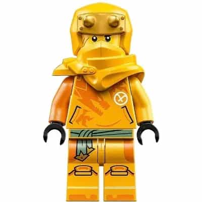 Arin - Shirt with Orange Dragon, Hood with Horns