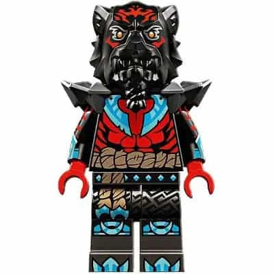 Lord Ras - Red Markings and Muscles, Pearl Dark Gray Shoulder Armor