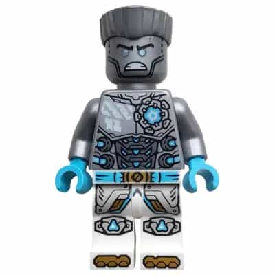 Zane - Dragons Rising, Flat Silver Torso, Angry