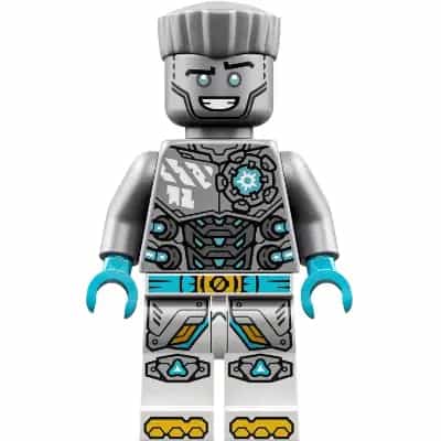 Zane - Dragons Rising, Flat Silver Torso, Smile