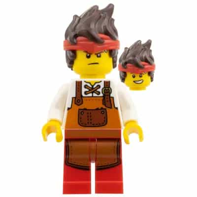 Kai - Blacksmith, Dark Orange Apron