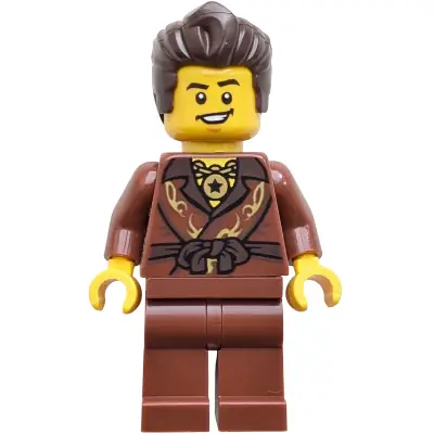Dareth - Reddish Brown Robe, Reddish Brown Plain Legs (BAM)