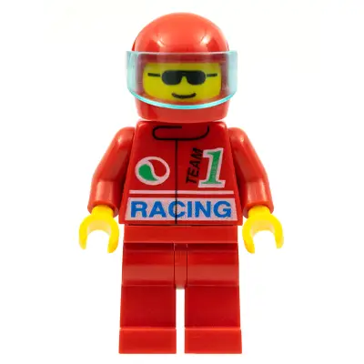 Octan - Racing, Red Legs, Red Helmet, Trans-Light Blue Visor