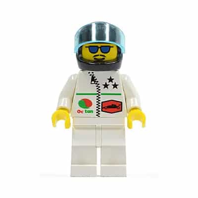 Octan - Stars, White Legs, Black Helmet, Trans-Light Blue Visor