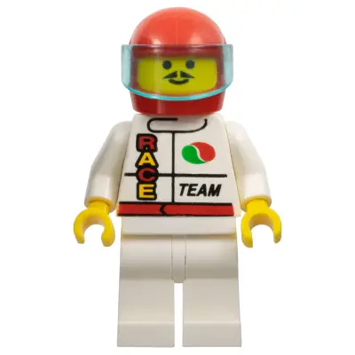 Octan - Race Team, White Legs, Red Helmet, Trans-Light Blue Visor