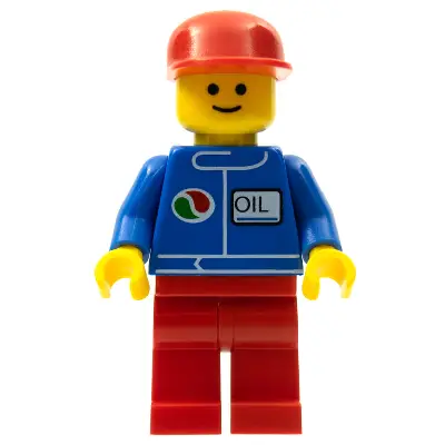 Octan - Blue Oil, Red Legs, Red Flat Cap