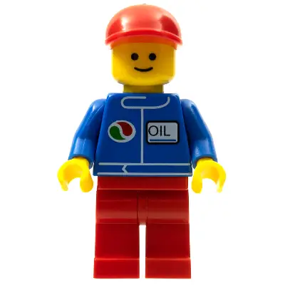 Octan - Blue Oil, Red Legs, Red Curved Cap