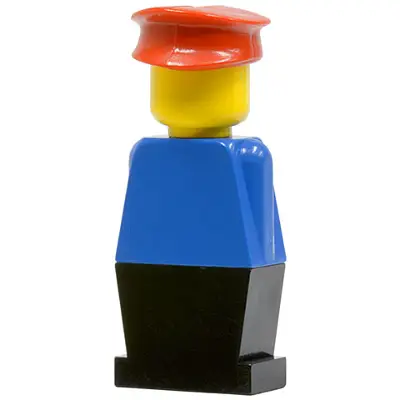 LEGOLAND - Blue Torso, Black Legs, Red Hat