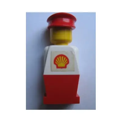 LEGOLAND - White Torso, Red Legs, Red Hat, Shell Logo Sticker