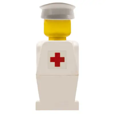LEGOLAND - White Torso, White Legs, White Hat, Red Cross Sticker