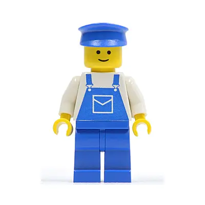 Overalls Blue with Pocket, Blue Legs, Blue Hat