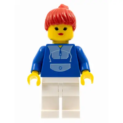 Jogging Suit - White Legs, Red Ponytail Hair