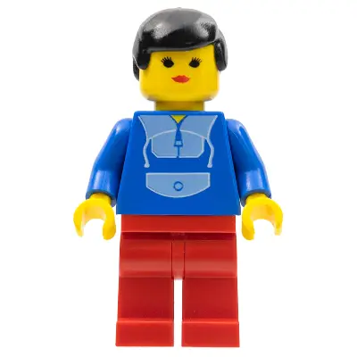 Jogging Suit - Red Legs, Black Male Hair