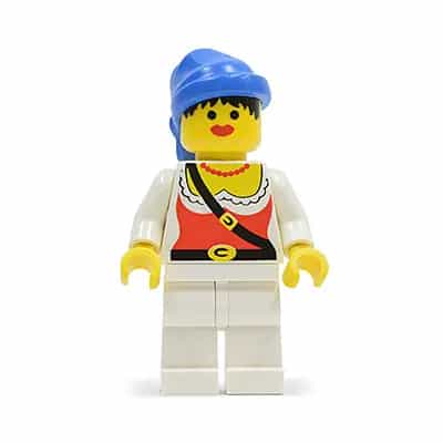 Pirate Female, White Legs, Blue Bandana