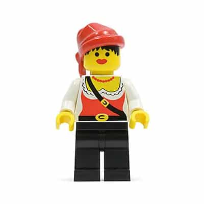 Pirate Female, Black Legs, Red Bandana