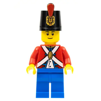 Imperial Soldier II - Shako Hat Printed, Blue Legs, Male, Black Eyebrows