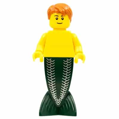Merman - Dark Orange Hair, Black Eyebrows