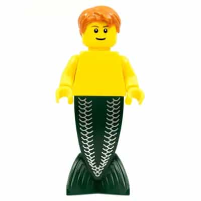Merman - Dark Orange Hair, Reddish Brown Eyebrows