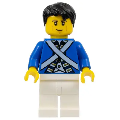 Bluecoat Soldier 6 - Cheek Lines, Black Hair
