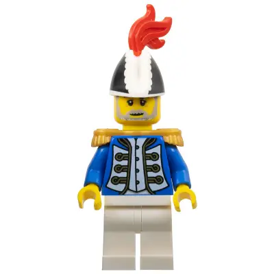 Imperial Soldier IV - Governor, Male, Black and White Bicorne, Red Plume, Gold Epaulettes