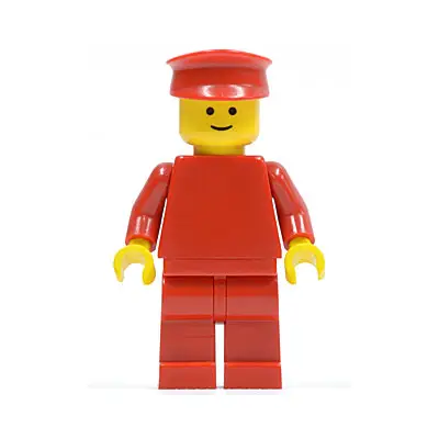 Plain Red Torso with Red Arms, Red Legs, Red Hat