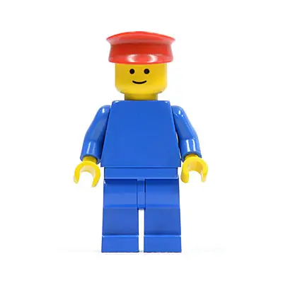 Plain Blue Torso with Blue Arms, Blue Legs, Red Hat