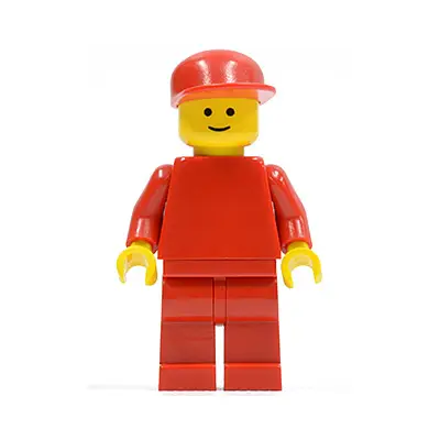 Plain Red Torso with Red Arms, Red Legs, Red Cap