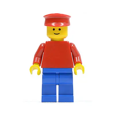 Plain Red Torso with Red Arms, Blue Legs, Red Hat