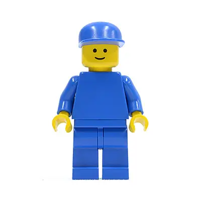 Plain Blue Torso with Blue Arms, Blue Legs, Blue Cap
