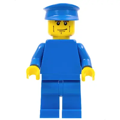 Plain Blue Torso with Blue Arms, Blue Legs, Blue Hat