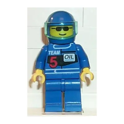 Racing Team 5, Blue Helmet, Trans-Light Blue Visor