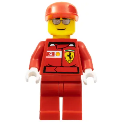 F1 Ferrari Engineer - with Torso Stickers, White Hands